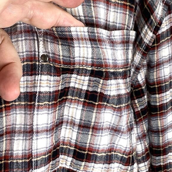 Twelve-O-Two Madison Women's Large Shirt Drop Shoulder Western Cowgirl Button-Up - Picture 3 of 11